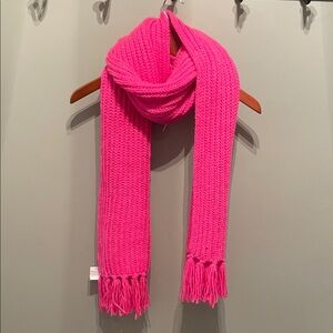 American Eagle Outfitters Bright Pink Knit Scarf